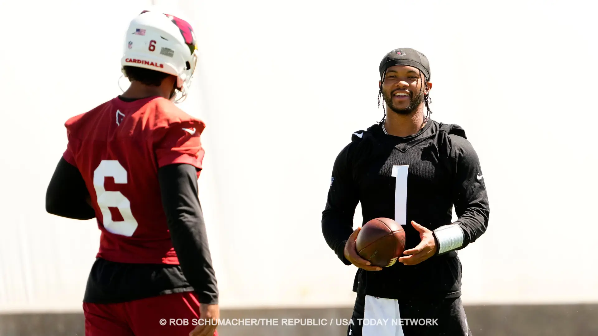 Arizona Cardinals RB James Conner and QB Kyler Murray